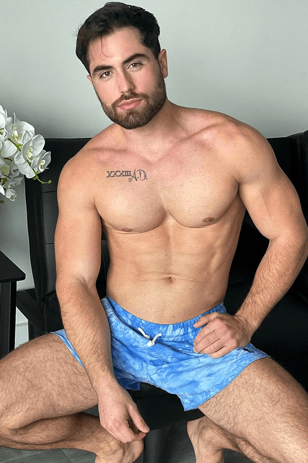 JJ Lounge Short Shorts - Blue Tie Dye