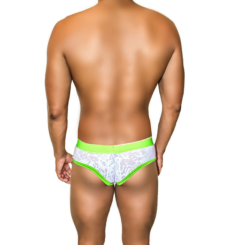 Icker Sea Acid Mesh Piping Brief Underwear Green COI-21-02 - DealByEthan.gay loves Icker Sea
