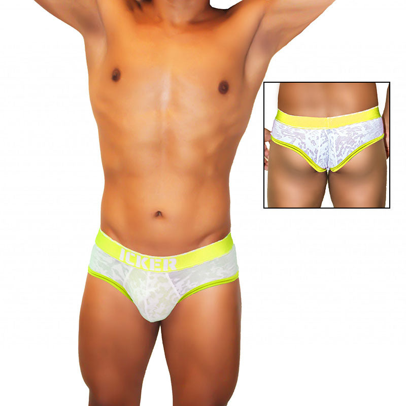 Icker Sea Acid Mesh Piping Brief Underwear Mango COI-21-02 - DealByEthan.gay loves Icker Sea