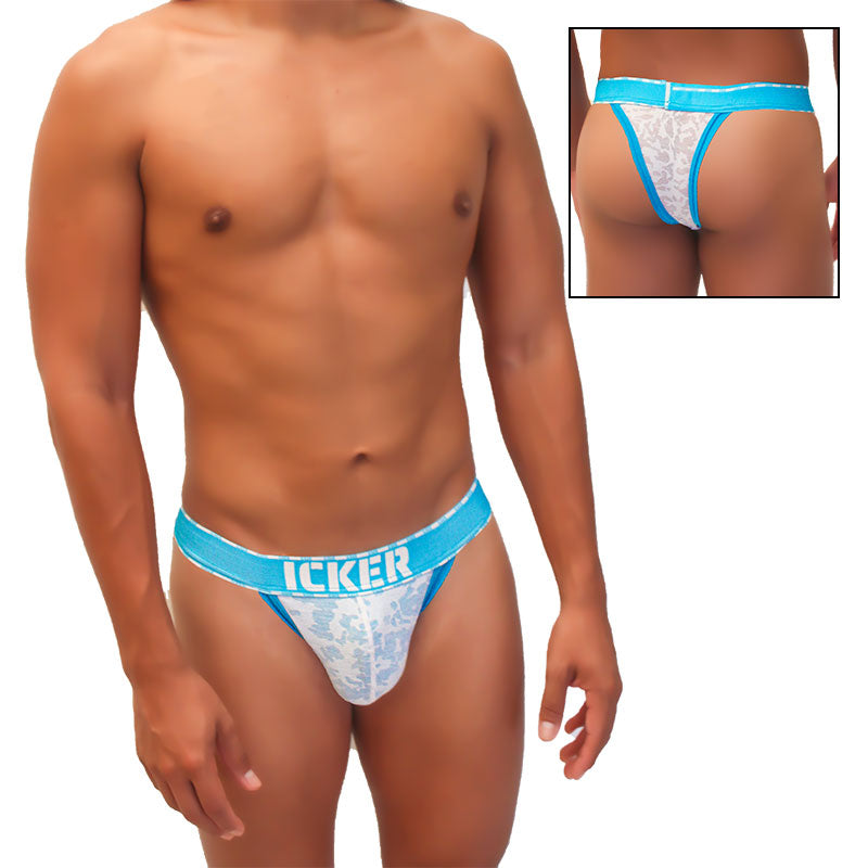 Icker Sea Acid Mesh Piping Cheeky Tanga Bikini Underwear Blue COI-21-03 - DealByEthan.gay loves Icker Sea