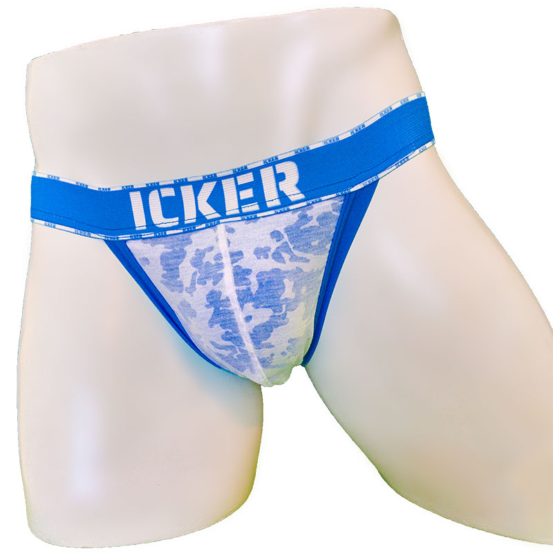 Icker Sea Acid Mesh Piping Cheeky Tanga Bikini Underwear Royal Blue COI-21-03 - DealByEthan.gay loves Icker Sea