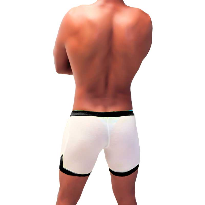 Icker Sea Atheletic Mesh Contrast Trim Shorts Black SHR-22-01 - DealByEthan.gay loves Icker Sea