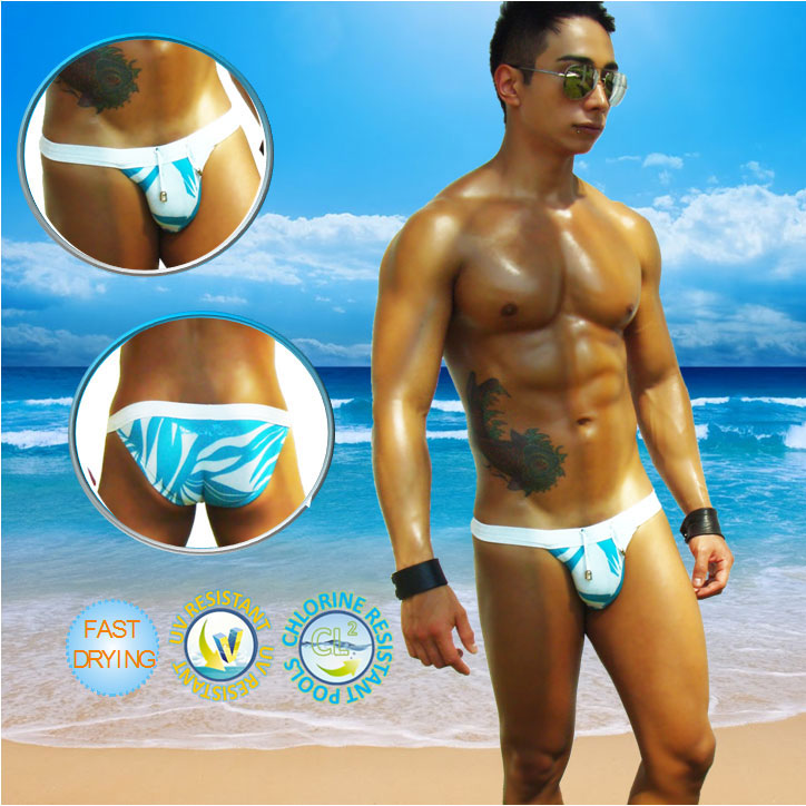 Icker Sea Blue Waves Microslip Bikini Swimwear COB-14-BW02 - DealByEthan.gay loves Icker Sea