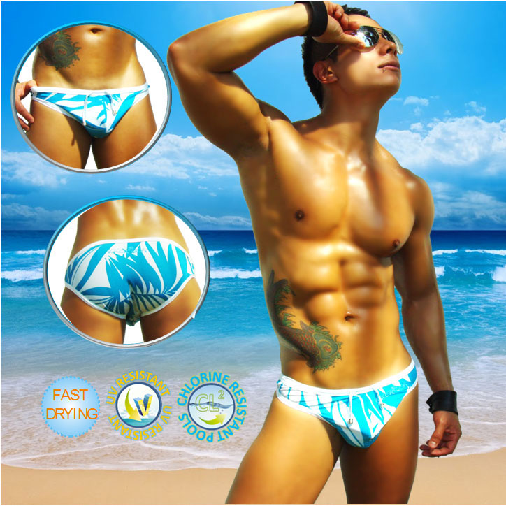 Icker Sea Blue Waves Slip Bikini Swimwear COB-14-BW03 - DealByEthan.gay loves Icker Sea