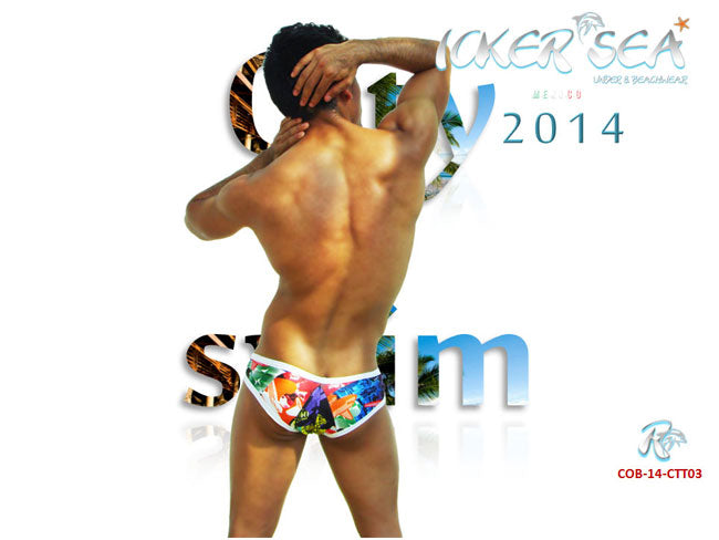 Icker Sea City Mini Bikini Swimwear COB-14-CTT03 - DealByEthan.gay loves Icker Sea