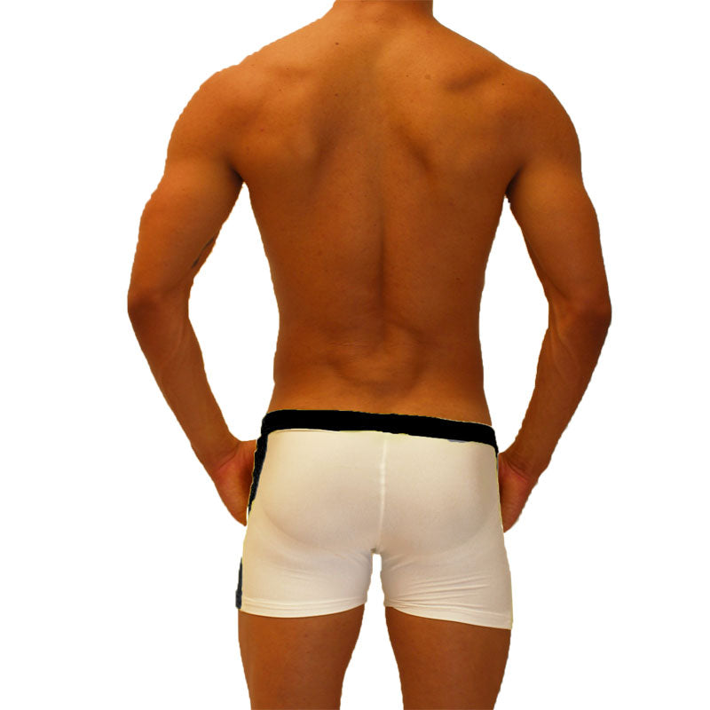 Icker Sea Contrast Side Panel Jock Shorts Black SHR-19-01 - DealByEthan.gay loves Icker Sea
