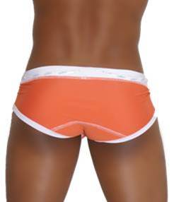 Icker Sea Cord Contrast Trim & Stitching Bikini Swimwear Orange/White COB-13-34 - DealByEthan.gay loves Icker Sea