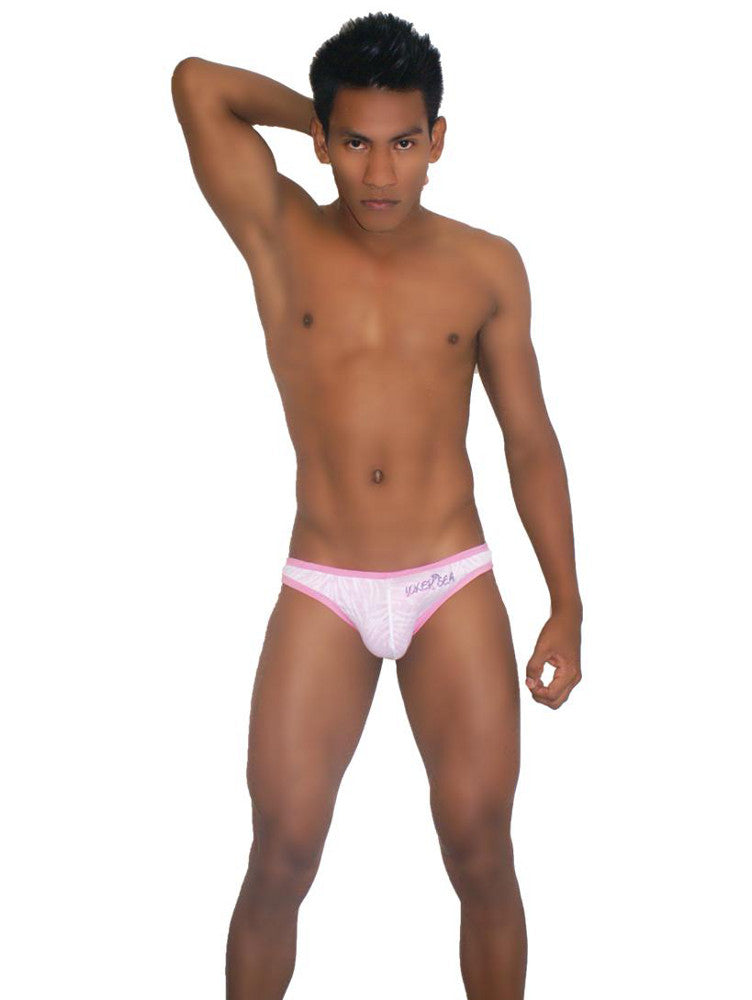 Icker Sea Devoured Thong Underwear Pink/White COI-13-02 - DealByEthan.gay loves Icker Sea