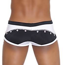 Icker Sea Eyelets Square Cut Trunk Swimwear Black COB-13-38 - DealByEthan.gay loves Icker Sea