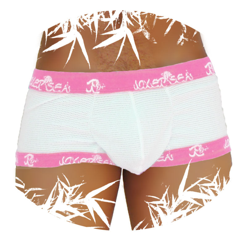 Icker Sea Fresh Dots Logo Trim Boxer Brief Underwear Pink COI-14-FD-02 - DealByEthan.gay loves Icker Sea