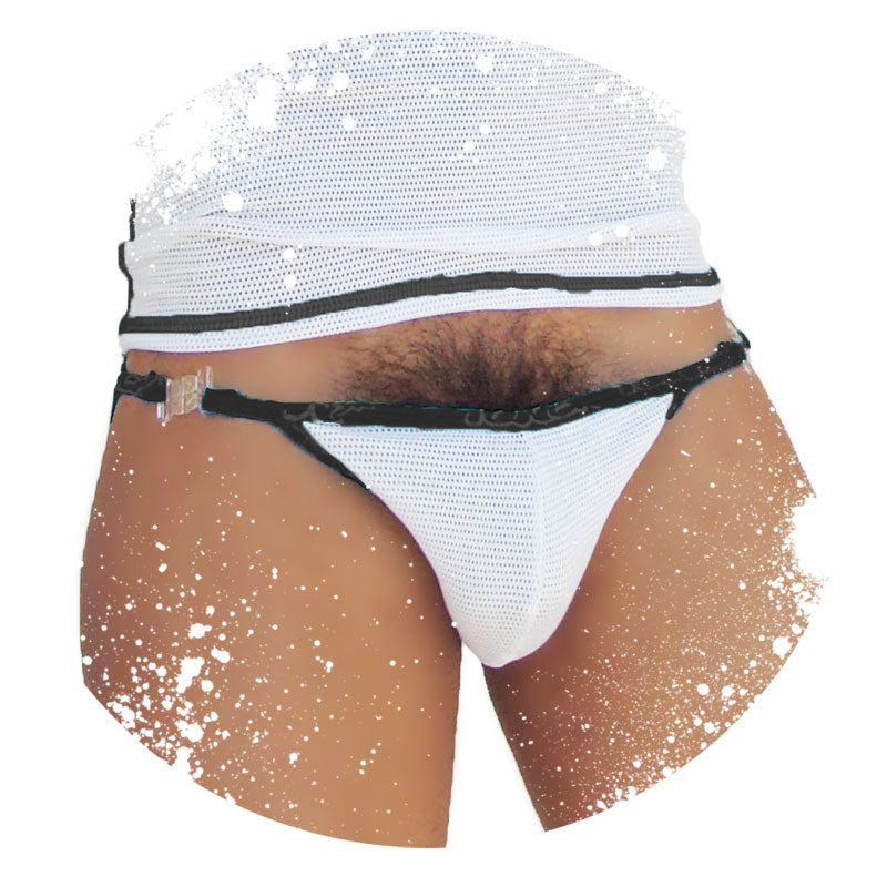 Icker Sea Fresh Dots Logo Trim Microslip Bikini Underwear Black COI-14-FD-03 - DealByEthan.gay loves Icker Sea