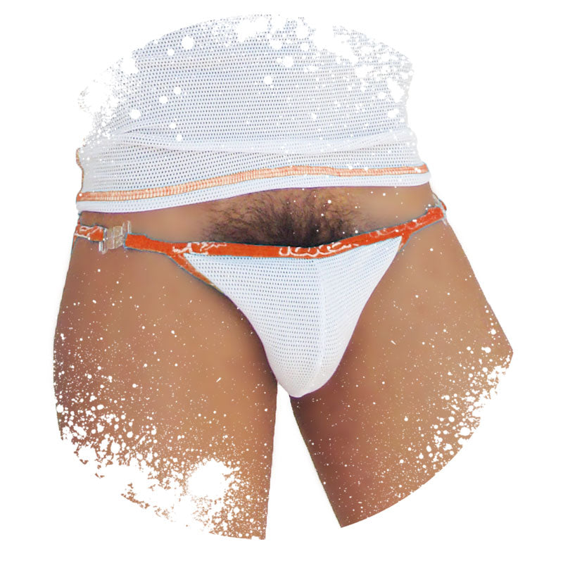 Icker Sea Fresh Dots Logo Trim Microslip Bikini Underwear Orange COI-14-FD-03 - DealByEthan.gay loves Icker Sea
