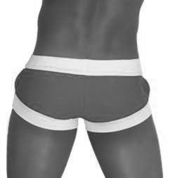 Icker Sea Legs Shoe Lace Pouch Square Cut Trunk Swimwear Blue COB-13-45 - DealByEthan.gay loves Icker Sea