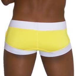 Icker Sea Legs Shoe Lace Pouch Square Cut Trunk Swimwear Mango COB-13-44 - DealByEthan.gay loves Icker Sea