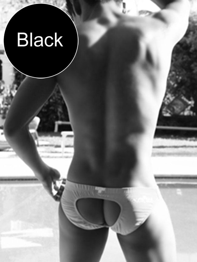Icker Sea Lifeguard Jock Brief Jock Strap Swimwear Black COB-13-09 - DealByEthan.gay loves Icker Sea