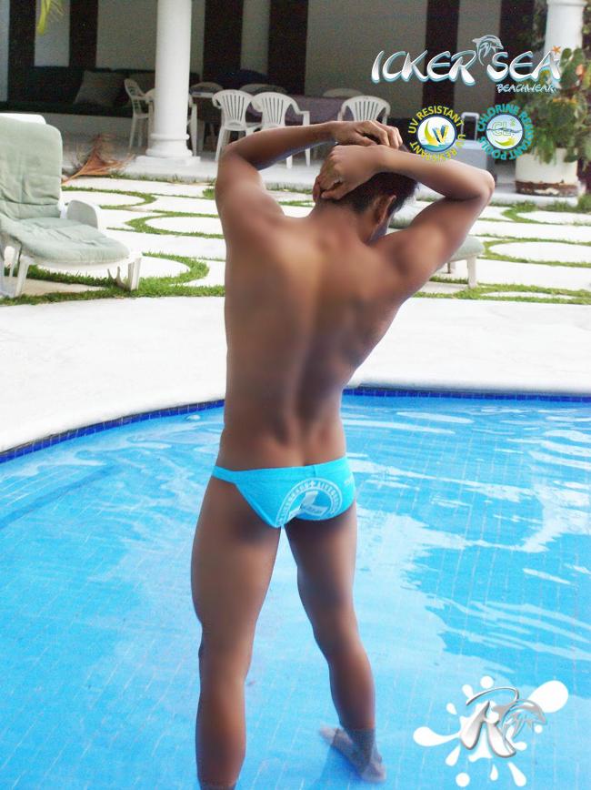 Icker Sea Lifeguard Micro Slip Bikini Swimwear Blue COB-13-11 - DealByEthan.gay loves Icker Sea