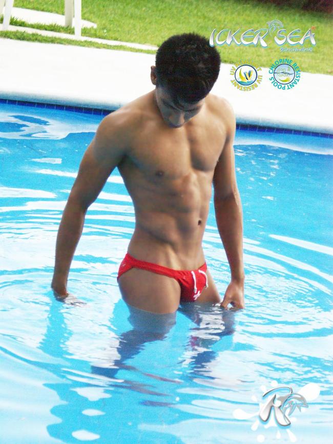 Icker Sea Lifeguard Micro Slip Bikini Swimwear Red COB-13-10 - DealByEthan.gay loves Icker Sea