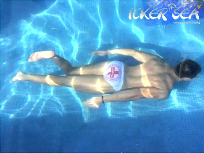 Icker Sea Lifeguard Micro Slip Bikini Swimwear White COB-14-LG01 - DealByEthan.gay loves Icker Sea