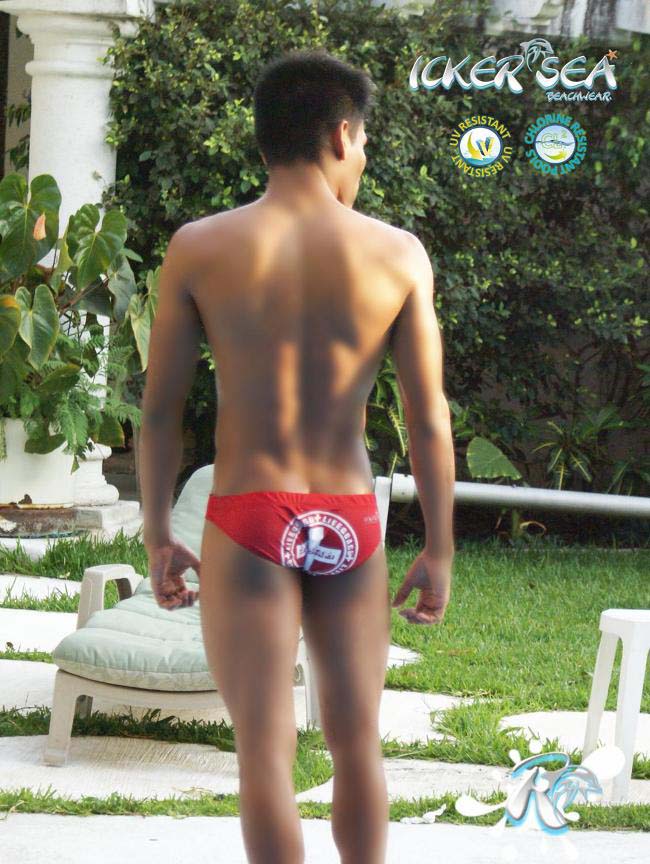 Icker Sea Lifeguard Slip Bikini Swimwear Red COB-13-23 - DealByEthan.gay loves Icker Sea