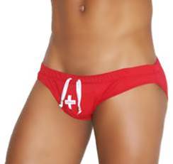 Icker Sea Lifeguard Slip Bikini Swimwear Red COB-13-23 - DealByEthan.gay loves Icker Sea
