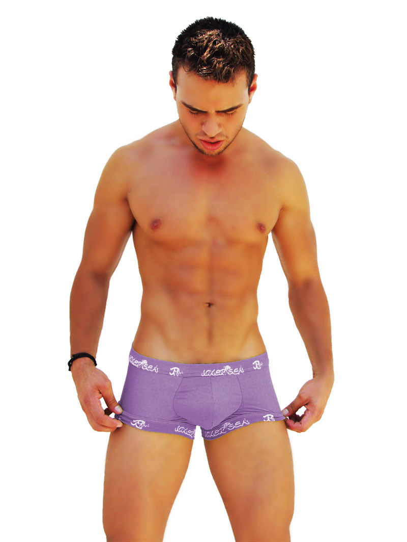 Icker Sea Logo Trim Boxer Brief Underwear Purple COI-14-PURPLE-06 - DealByEthan.gay loves Icker Sea