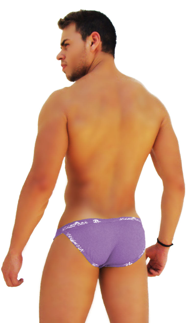 Icker Sea Logo Trim Microslip Bikini Underwear Purple COI-14-PURPLE-01 - DealByEthan.gay loves Icker Sea
