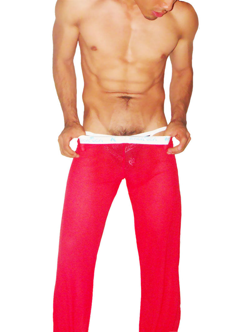 Icker Sea Mesh Lougewear Pants Red PN-14-SBR-01 - DealByEthan.gay loves Icker Sea