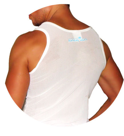 Icker Sea Mesh Tank Top T Shirt White TS-14-MSW-01 - DealByEthan.gay loves Icker Sea