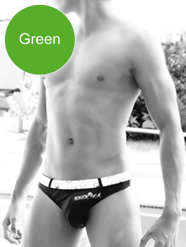 Icker Sea Sailor Belted Tanga Thong Swimwear Green COB-13-07 - DealByEthan.gay loves Icker Sea