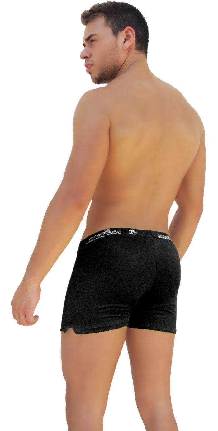 Icker Sea Side Slit Long Boxer Brief Underwear Black COI-14-BLACK-08 - DealByEthan.gay loves Icker Sea