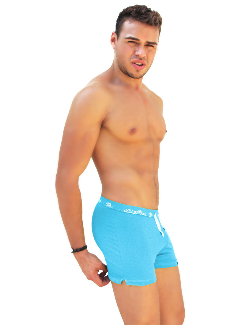 Icker Sea Side Slit Long Boxer Brief Underwear Blue COI-14-BLUE-08 - DealByEthan.gay loves Icker Sea