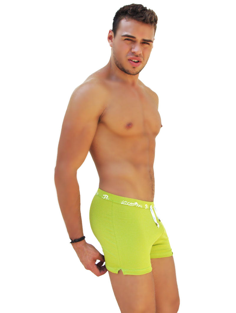 Icker Sea Side Slit Long Boxer Brief Underwear Green COI-14-GREEN-08 - DealByEthan.gay loves Icker Sea