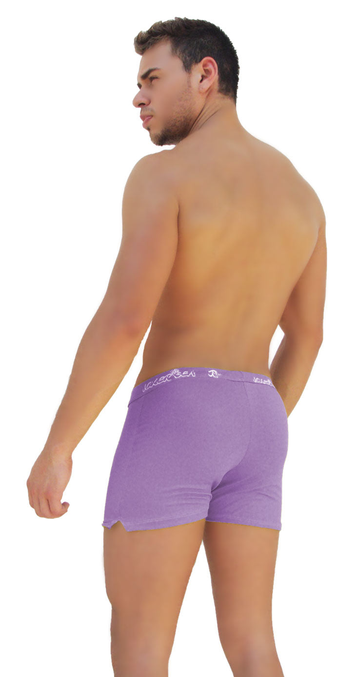 Icker Sea Side Slit Long Boxer Brief Underwear Purple COI-14-PURPLE-08 - DealByEthan.gay loves Icker Sea