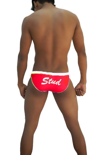 Icker Sea Stud Slip Bikini Underwear Red/White COI-16-33RW - DealByEthan.gay loves Icker Sea