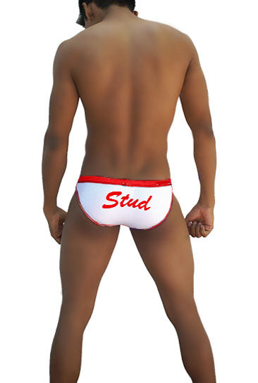 Icker Sea Stud Slip Bikini Underwear White/Red COI-16-33WR - DealByEthan.gay loves Icker Sea