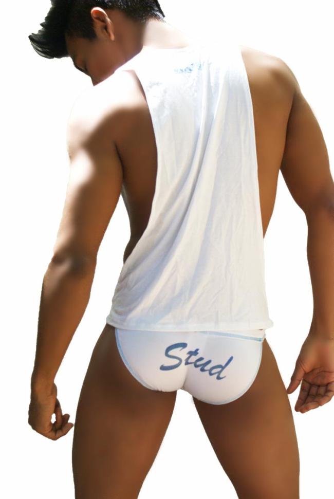 Icker Sea Stud Tank Top T Shirt White/Blue COI-13-13 - DealByEthan.gay loves Icker Sea