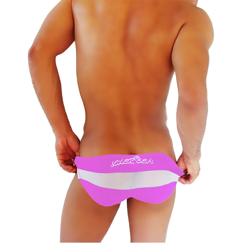 Icker Sea Transparent Panel Slip Bikini Underwear Pink COI-16-22 - DealByEthan.gay loves Icker Sea