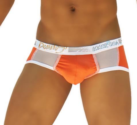 Icker Sea Weekly Contrast Panel Brief Underwear Orange/White WK-13-07 - DealByEthan.gay loves Icker Sea