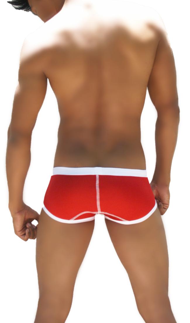 Icker Sea Weekly Contrast Panel Brief Underwear Red/White WK-13-05 - DealByEthan.gay loves Icker Sea