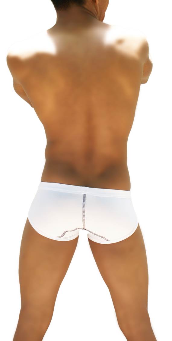 Icker Sea Weekly Contrast Panel Brief Underwear White/Black WK-13-02 - DealByEthan.gay loves Icker Sea