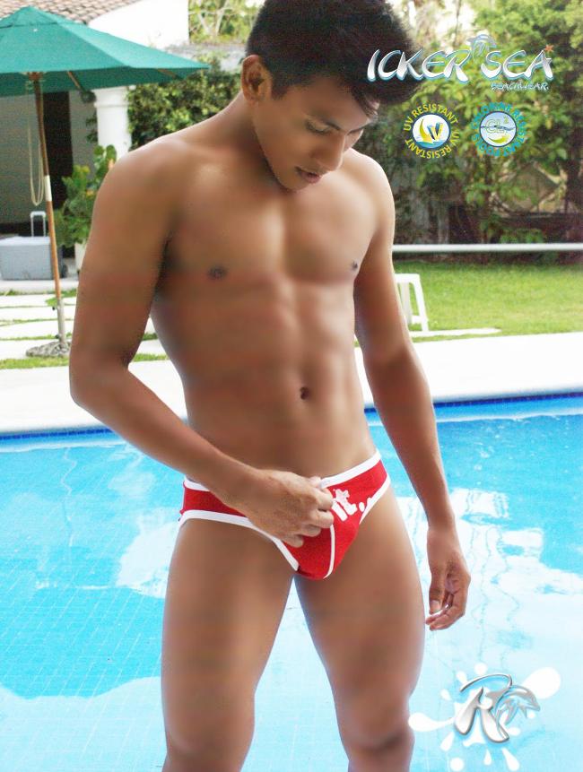 Icker Sea Zipper Front ACT Slip Bikini Swimwear Red COB-13-19 - DealByEthan.gay loves Icker Sea