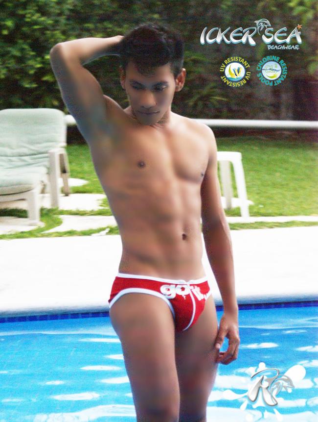 Icker Sea Zipper Front ACT Slip Bikini Swimwear Red COB-13-19 - DealByEthan.gay loves Icker Sea