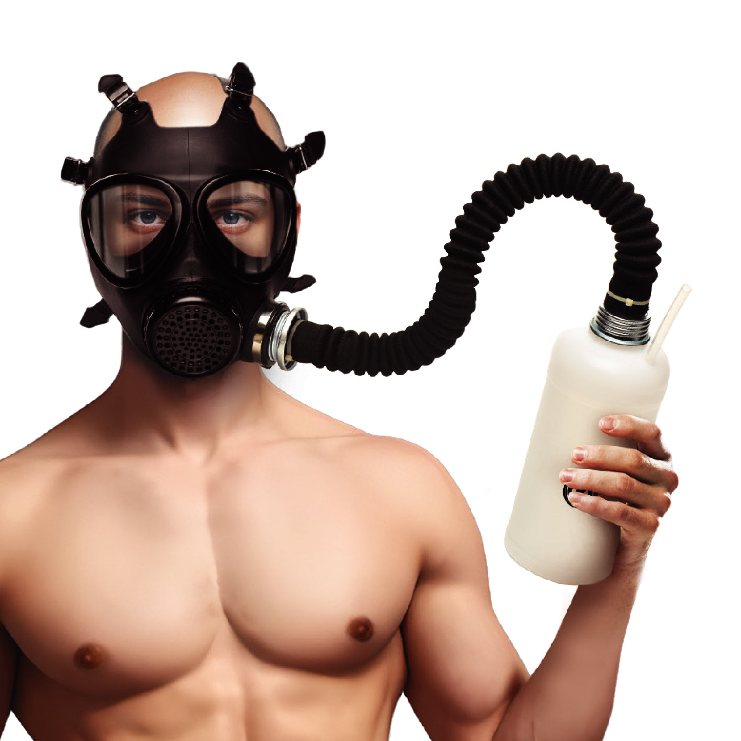 Inhaler Gas Mask with Bottle - DealByEthan.gay loves Master Series