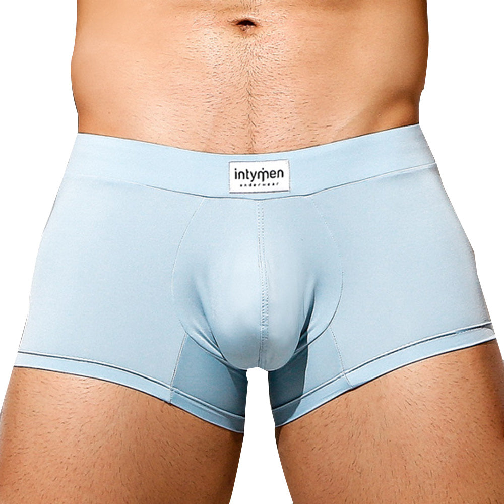 Light blue intymen ing069 boxer trunk men’s briefs with smooth form-fitting fabric and subtle stitching details