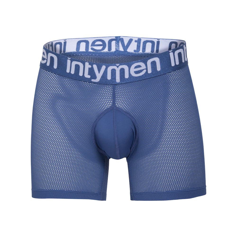 Blue mesh intymen ing096 boxer briefs with padded fly and elastic waistband for comfortable everyday wear