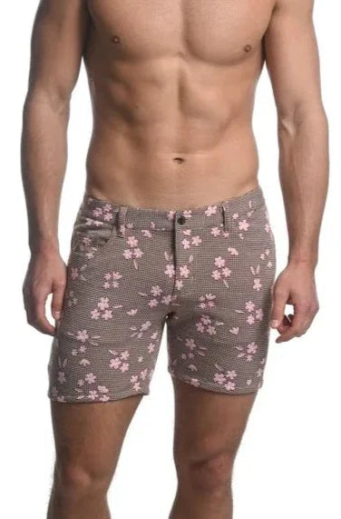 JACQUARD PRINTED STRETCH KNIT SHORT - DealByEthan.gay loves ST33LE