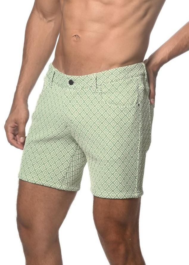 JACQUARD PRINTED STRETCH KNIT SHORT - DealByEthan.gay loves ST33LE