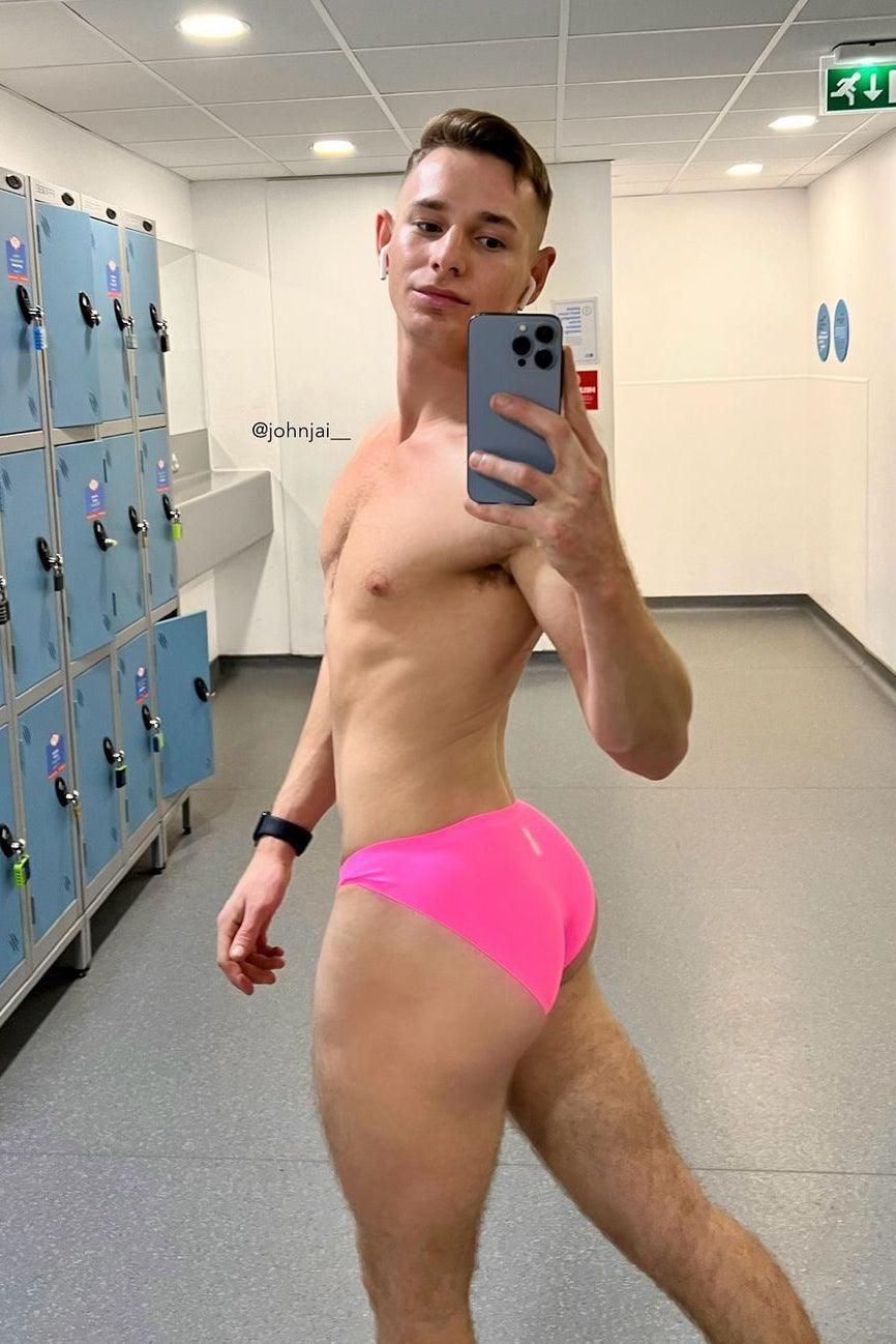 JJ Malibu After-Hours Silky Seamless Briefs - Hot Pink - DealByEthan.gay loves JJ Malibu