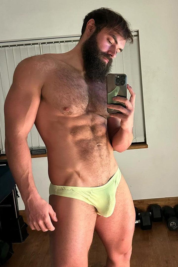 JJ Malibu After-Hours Silky Seamless Briefs - Lemon Yellow - DealByEthan.gay loves JJ Malibu