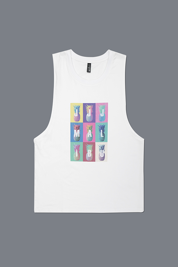 JJ Malibu Bad Boy Tank Top - Pineapple Pop Art - DealByEthan.gay loves JJ Malibu